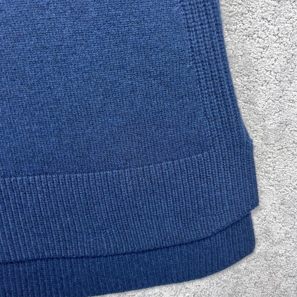 Seasalt Cornwall Coupling Vest Womens US 6 Navy Blue Wool Blend Crewneck Sweater - Picture 4 of 13